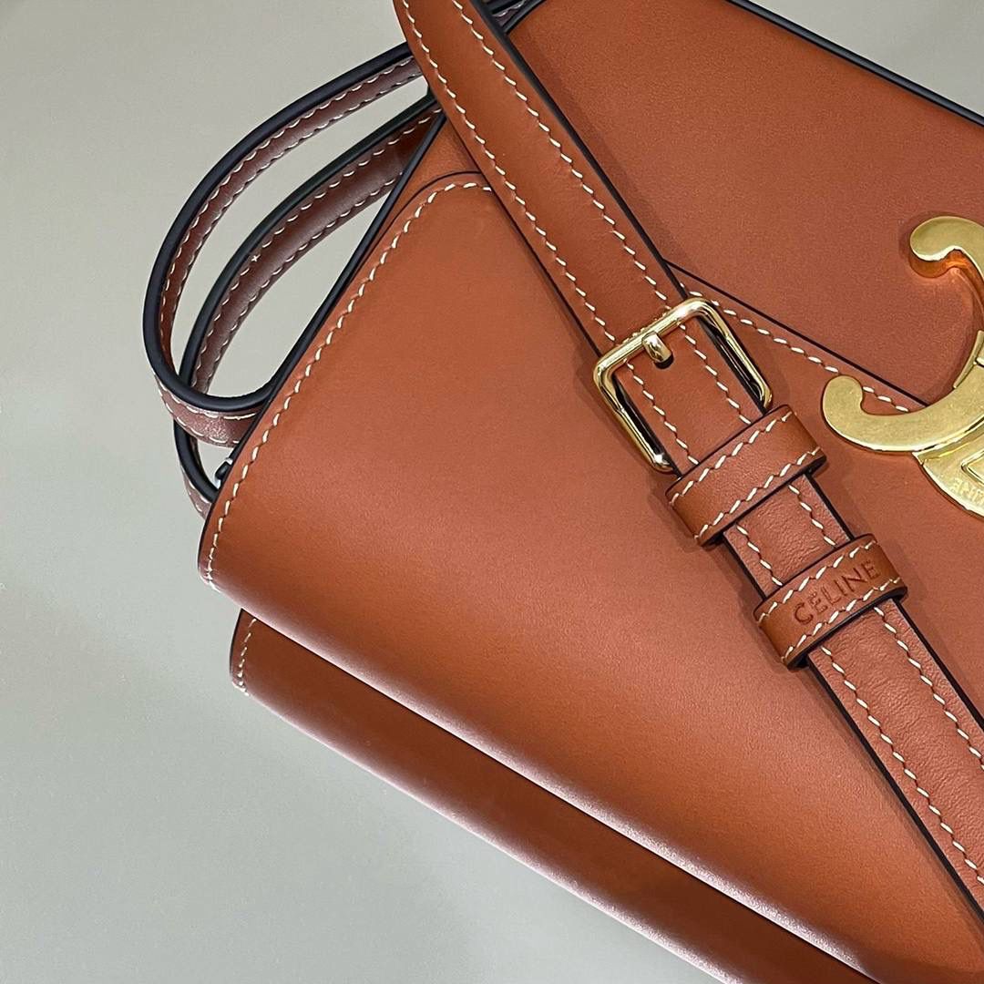 🔥大货实拍图 𝗖𝗘𝗟𝗜𝗡𝗘 ♥ 𝗧𝗥𝗜𝗢𝗠𝗣𝗛𝗘 𝗦𝗛𝗢𝗨𝗟𝗗𝗘𝗥 𝗕𝗔𝗚 型号：194143 尺寸：20*10*4cm