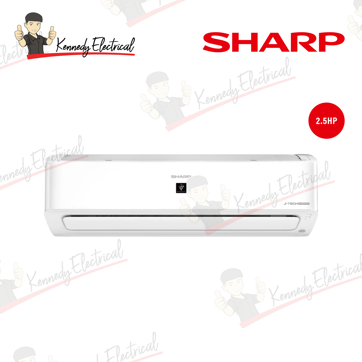 Sharp 2.5HP Plasmacluster J-Tech Inverter Air Conditioner (AHXP24YMD)
