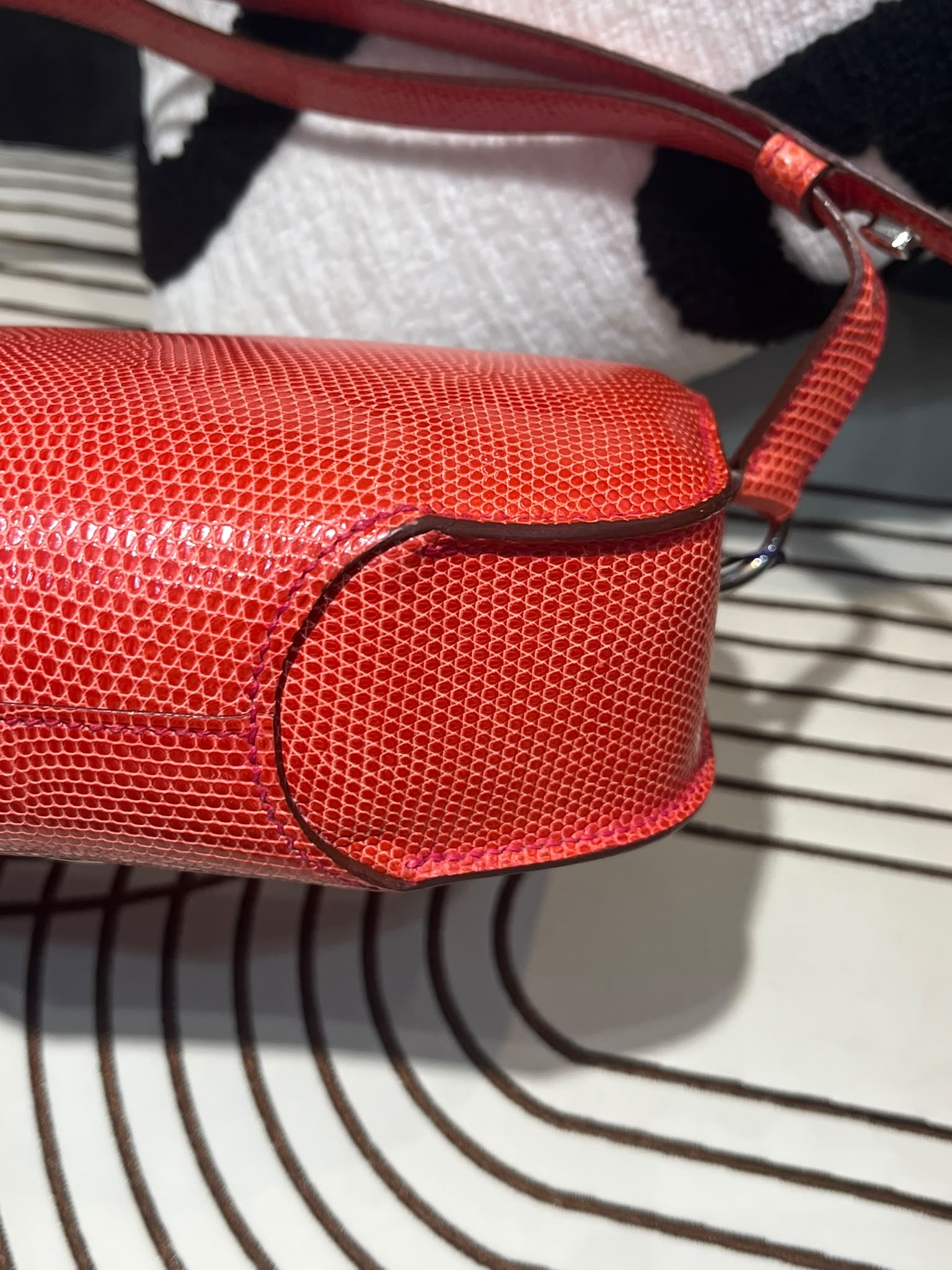 Hermes Varanus Niloticus Lizard Cherche Midi 18 100%Authentic, 98%New ☑️Dust bag