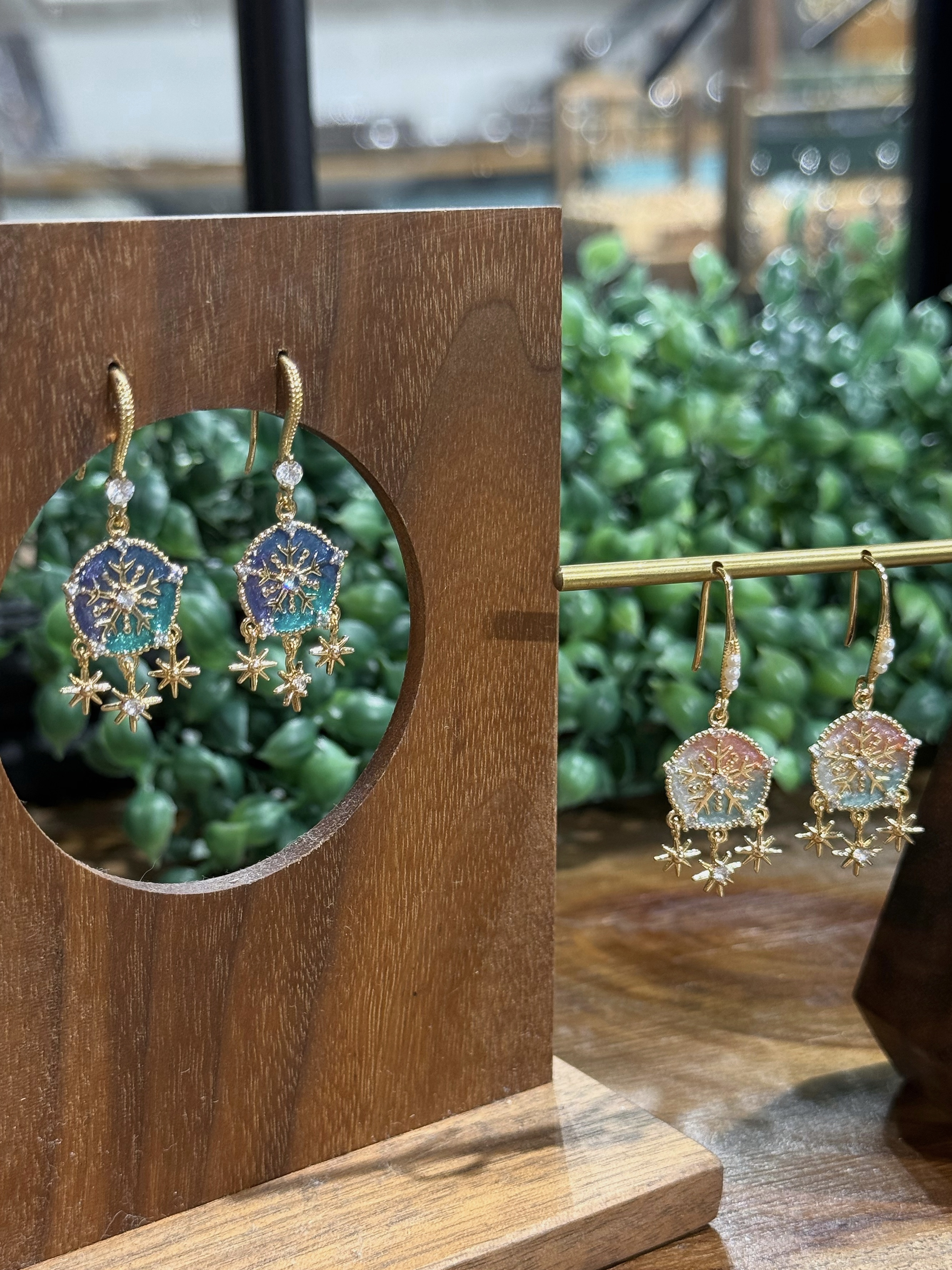 夢雪 Dream Snow Dangle Earrings | 垂墜款耳環