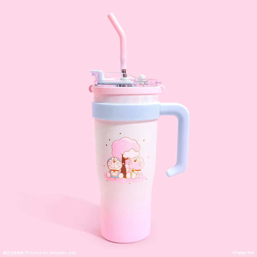 [預購] 多啦A夢櫻花限定 不鏽鋼保溫杯 Doraemon公仔