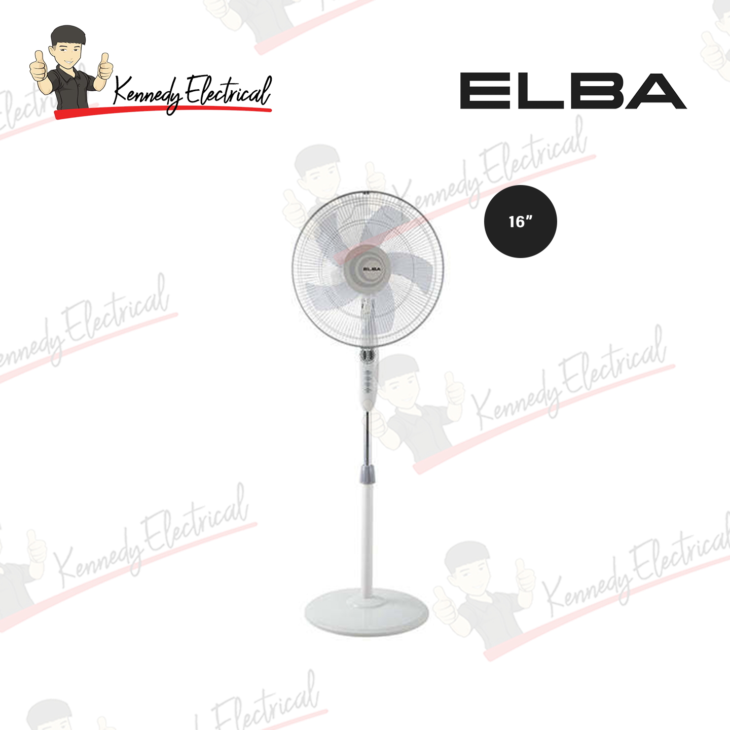 Elba 16" Stand Fan ESF-E1639TM(GR)