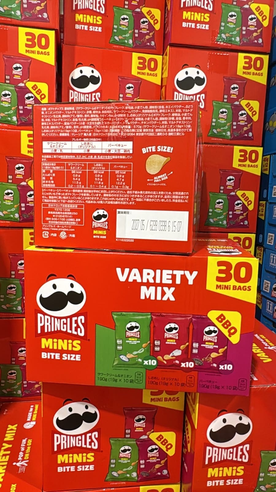 日本 Costco 直送 │品客PRINGLES迷你薯片 (一盒30包)