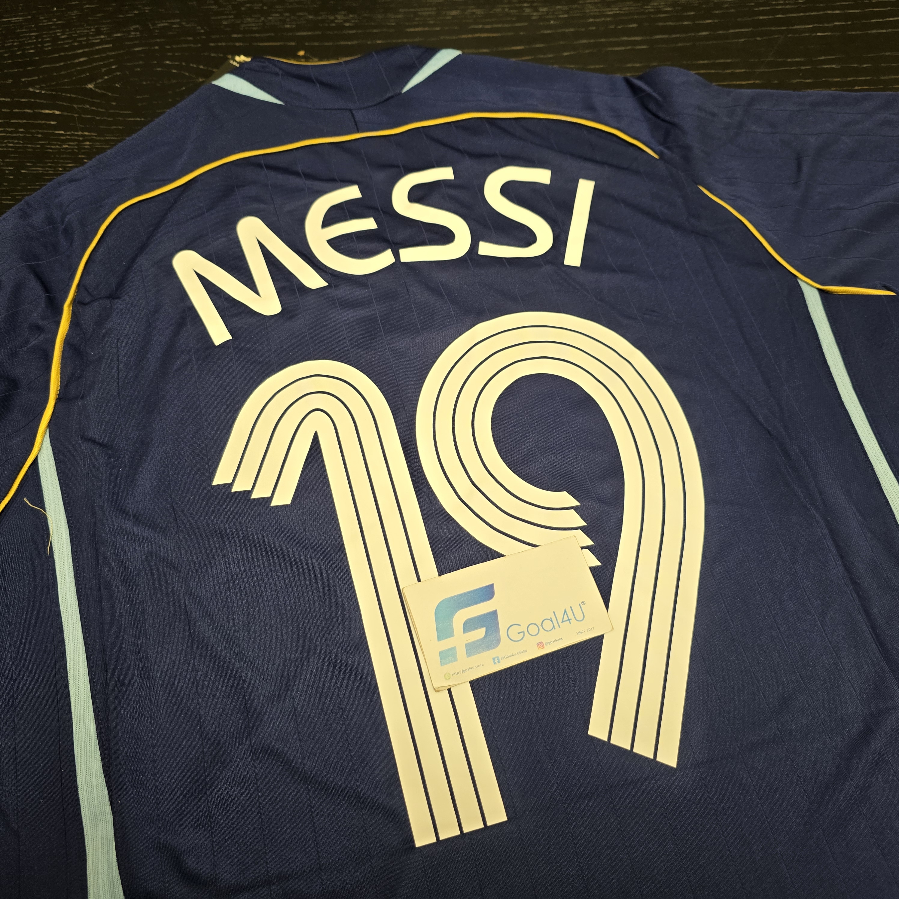 #現貨 ✨經典重生 🏆美斯首登世杯 Adidas Argentina 阿根廷 重製版 2006 作客球衣 連MESSI印字 (可加臂章) JN3709