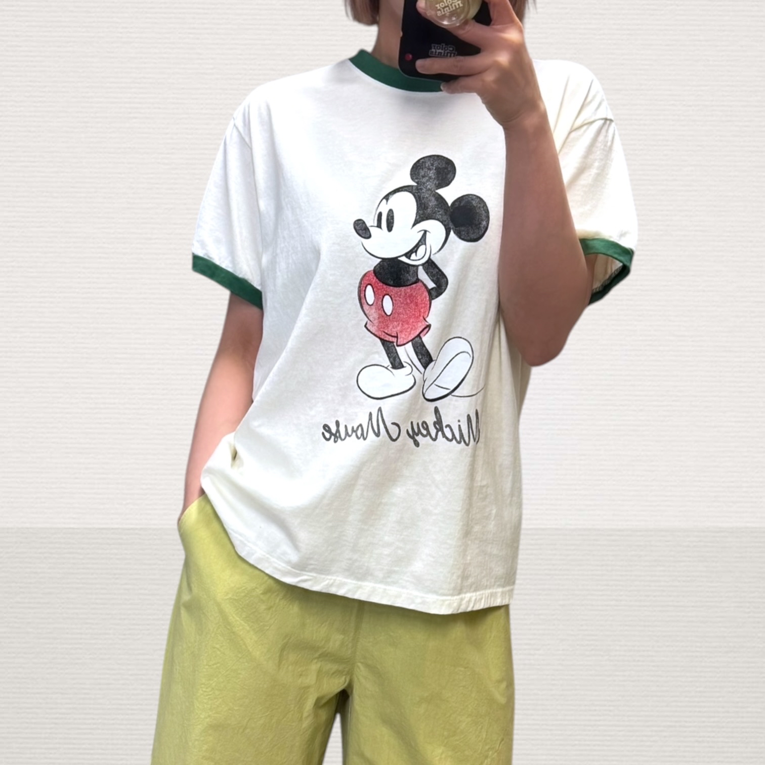 221223 Mickey 領拼色Tee