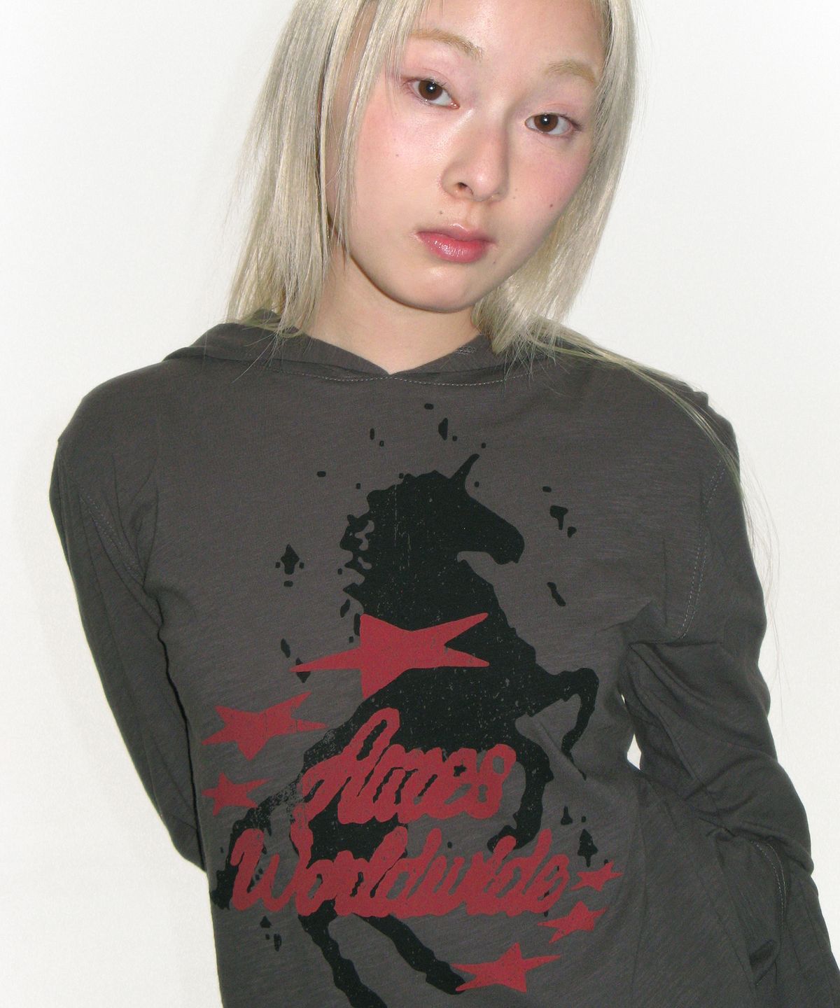 🇰🇷訂購｜AMES 26SS｜UNICORN SHEER HOODIE LS TEE 2色 