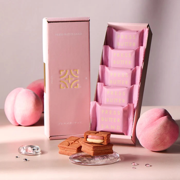 四月連線貨品 - 日本 Press Butter Sand 桃味5件