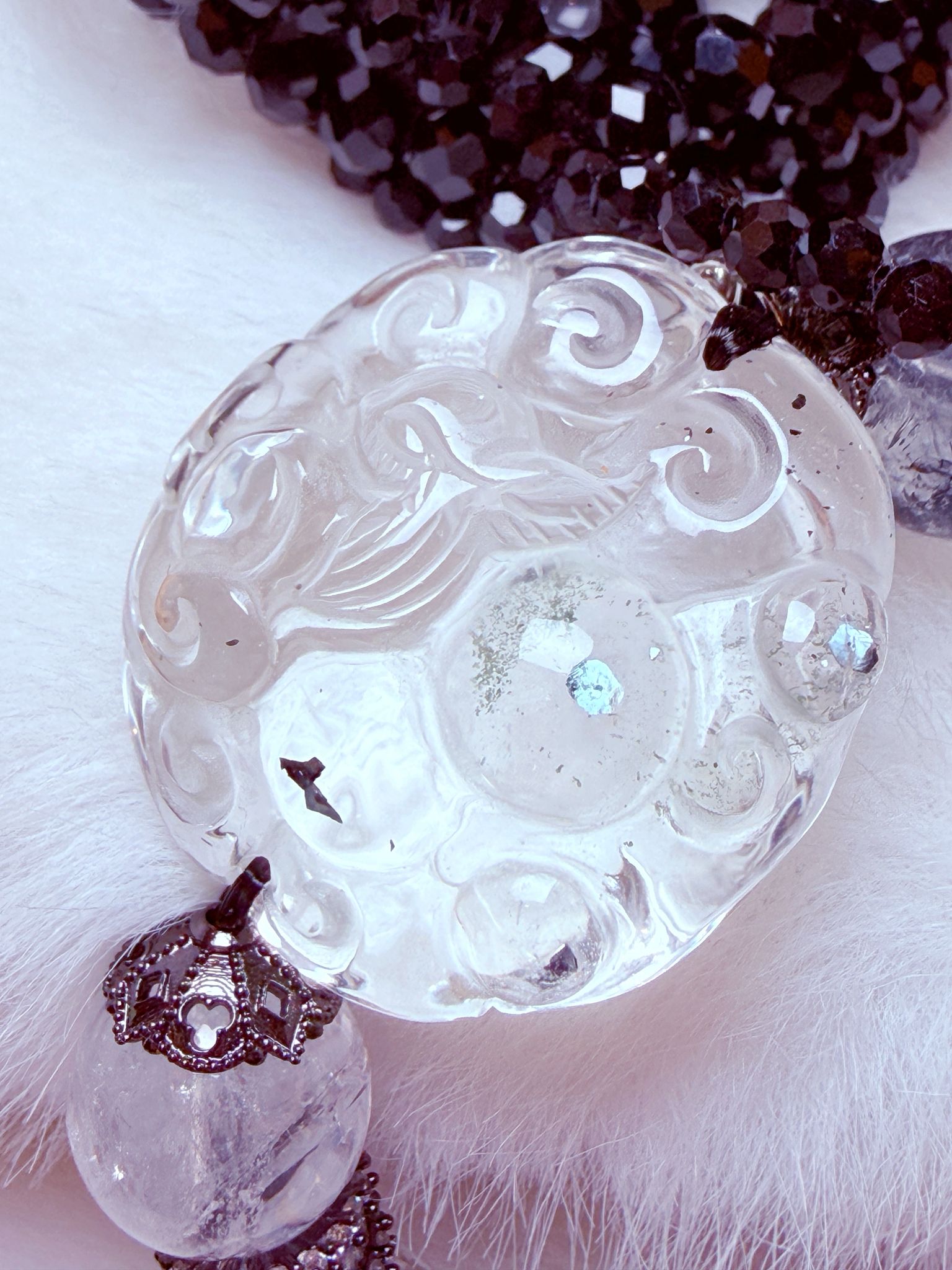 K00127 藍銅礦 九尾狐 自家設計手鏈