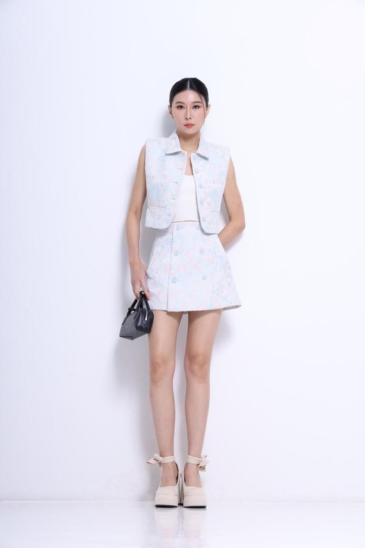 印花翻领上衣 2682