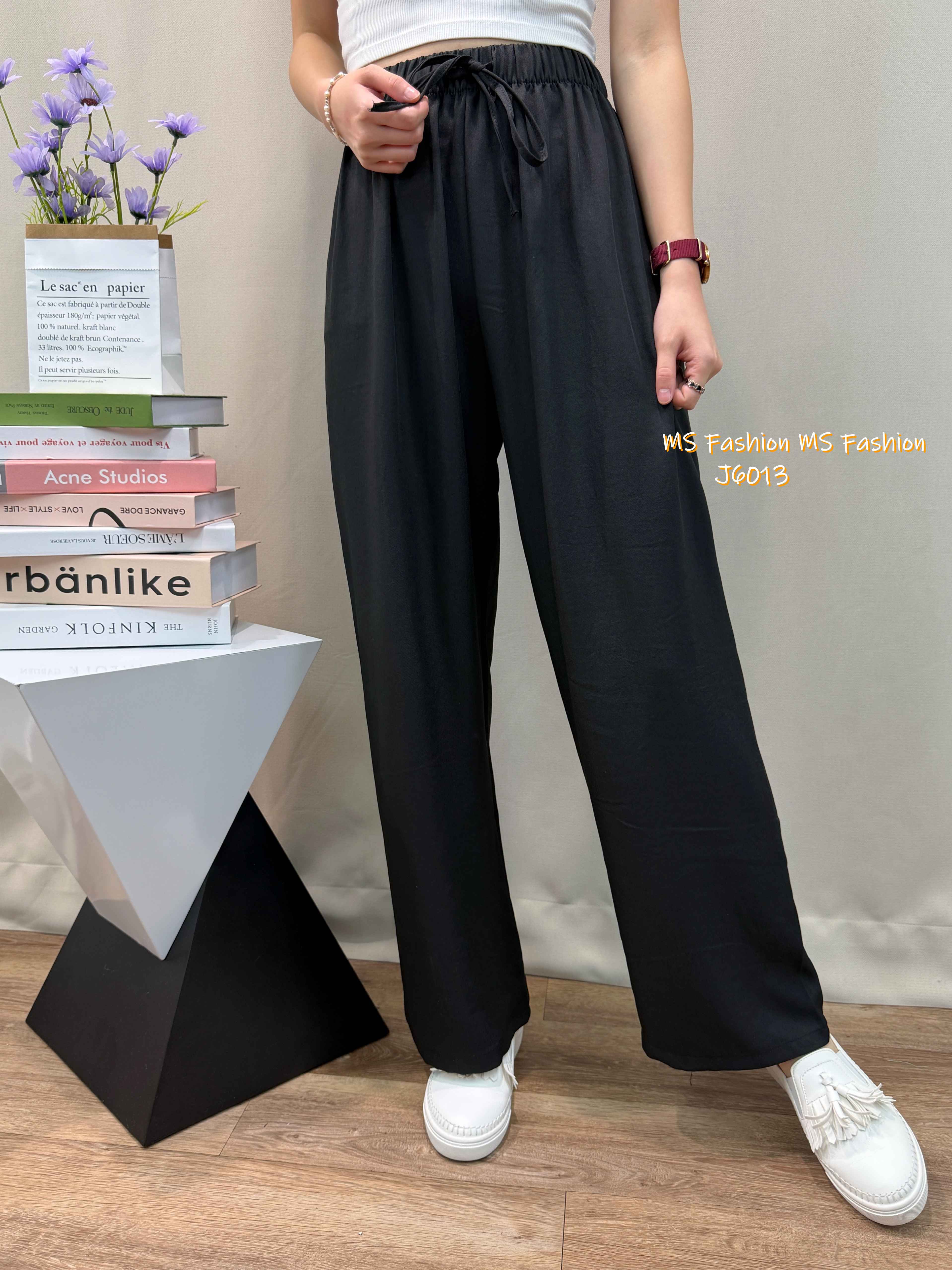 J6013 韓國🇰🇷靚色闊筒褲
