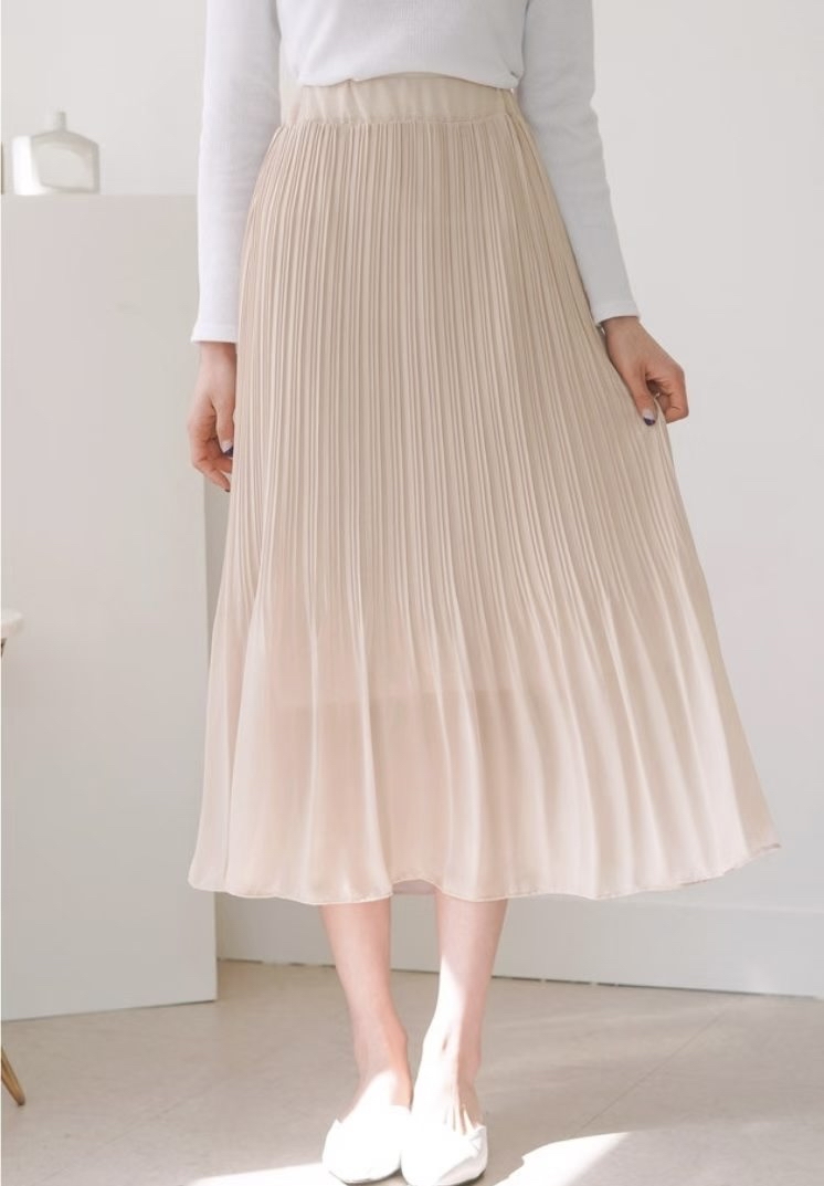 Made in korea 🇰🇷百摺雪紡裙