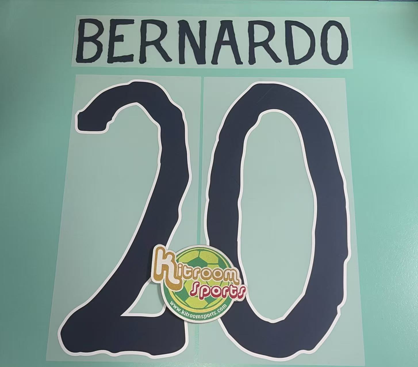 2025-26 Manchester City Home CWC Nameset #20 BERNARDO