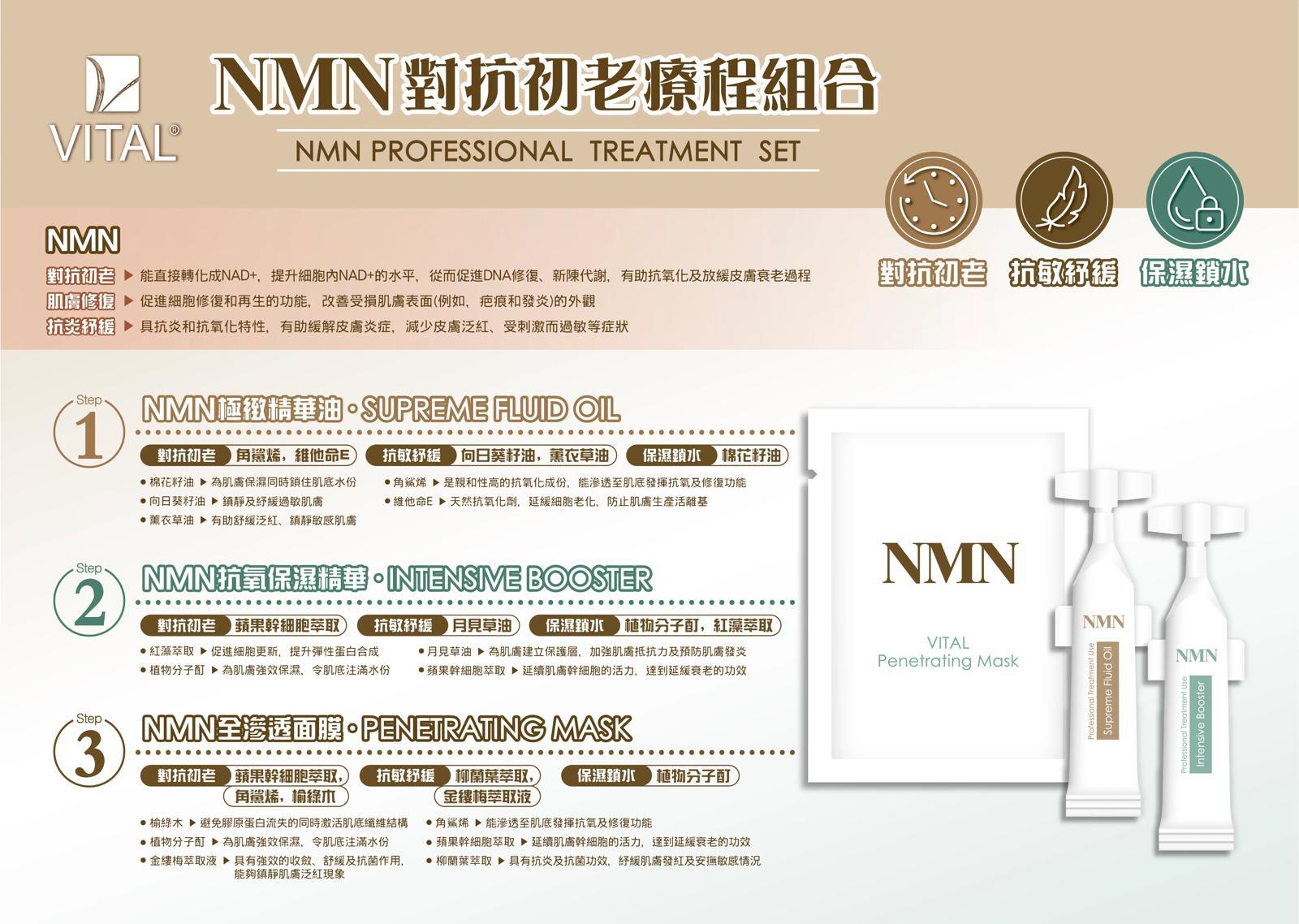 Vital NMN 對抗初老療程組合 (5次裝)