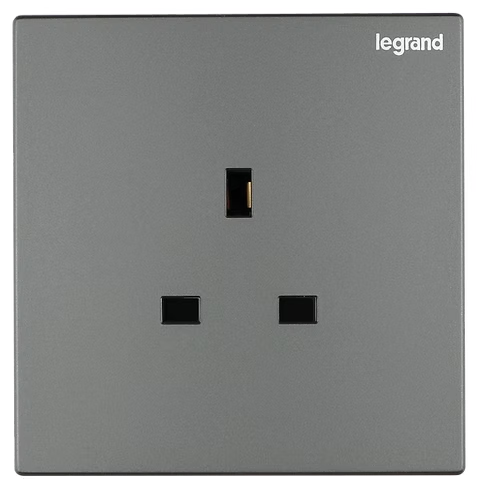 Legrand Galion 深沙銀 13A單蘇 插座