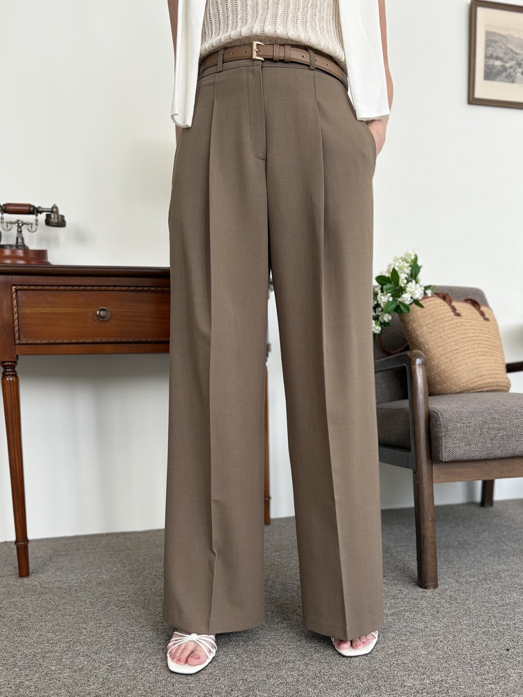 [輕薄!] Summer Timeless Rayon Pants (Brown)