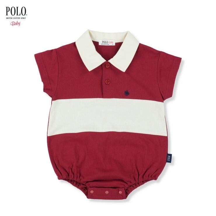 🇯🇵限量預訂 日本直送🇯🇵Polo Baby四色小馬刺繡粗條紋企領短袖包屁衣