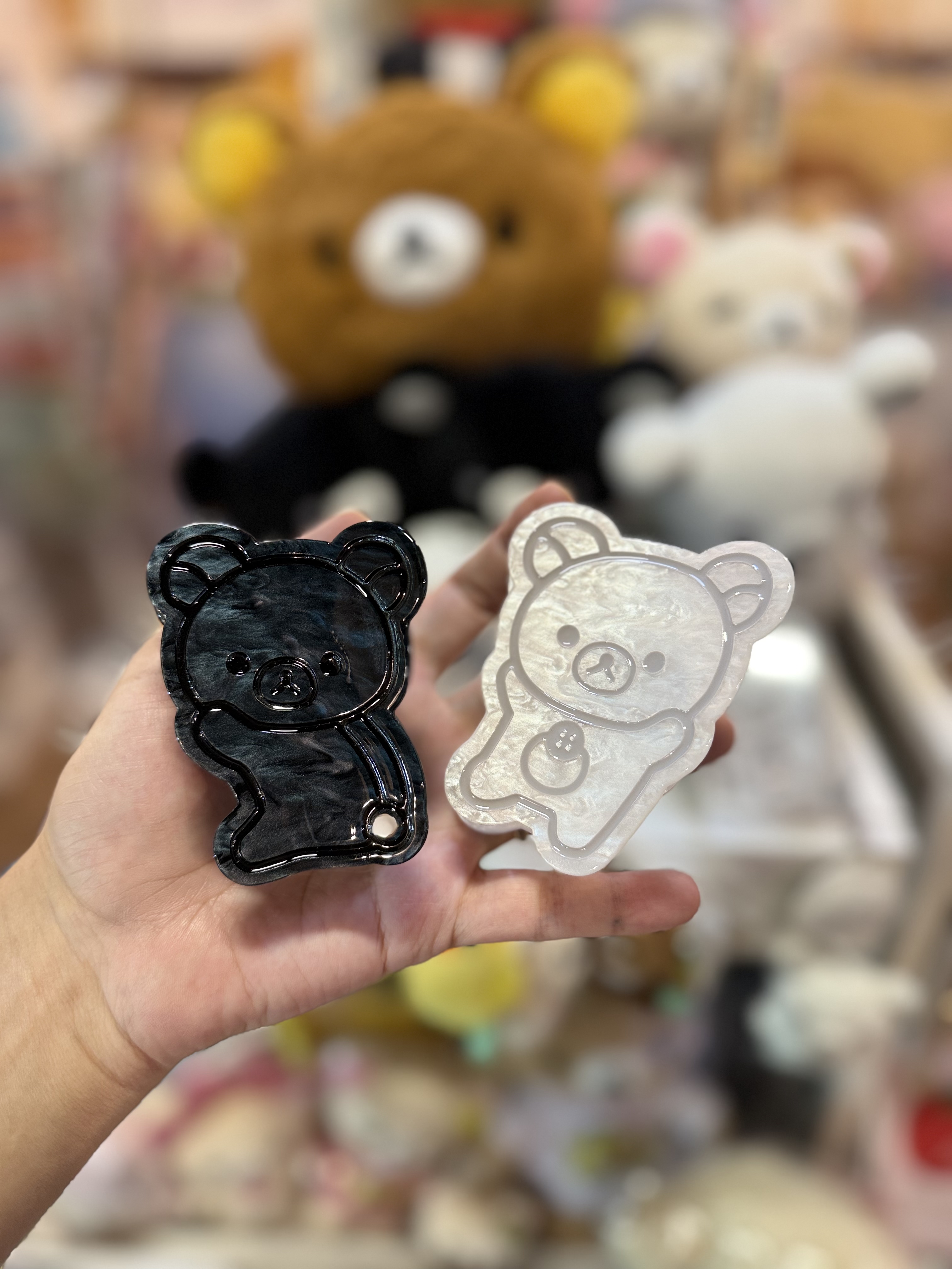 《現貨》全新Rilakkuma黑白造型髮夾