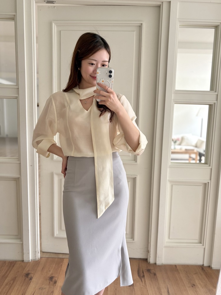 Pastel Mermaid Skirt (Misty Blue)