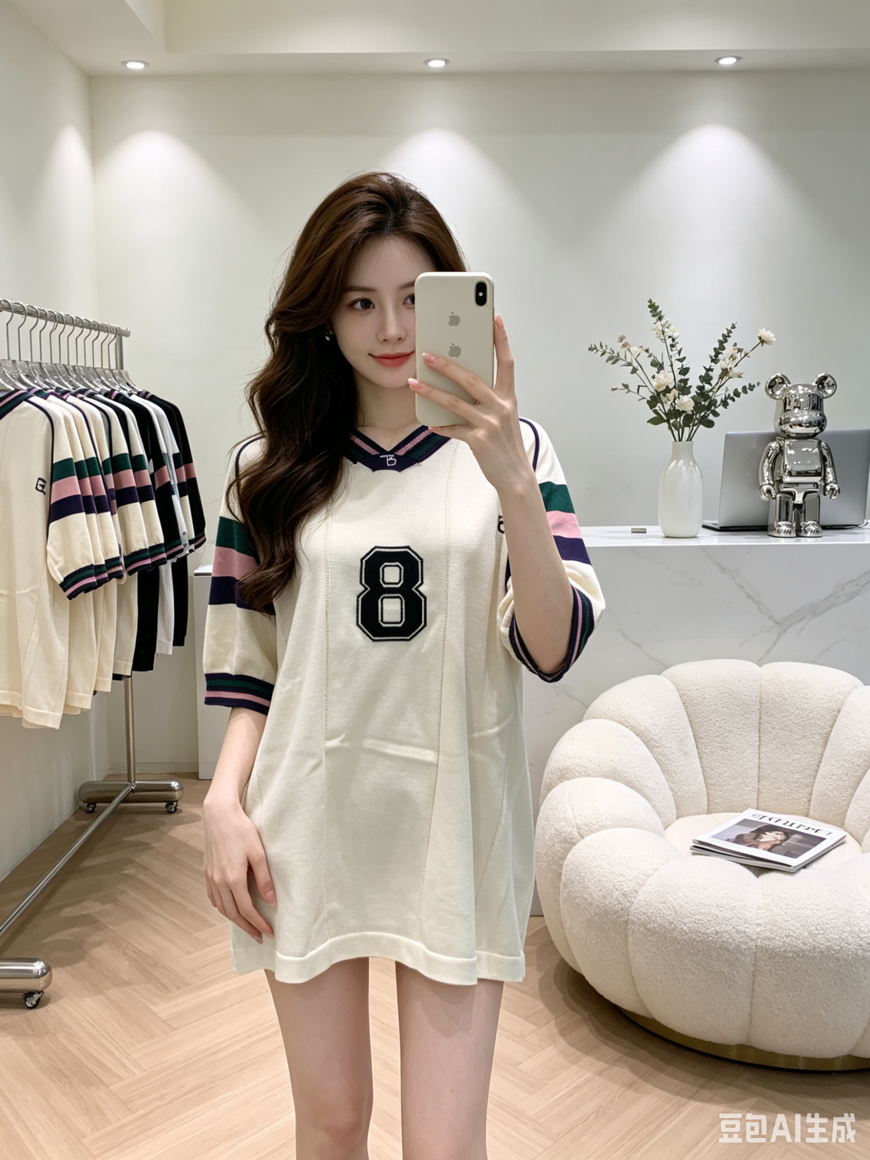 4622 松弛感拼色上衣｜Loose Color Splice Blouse 