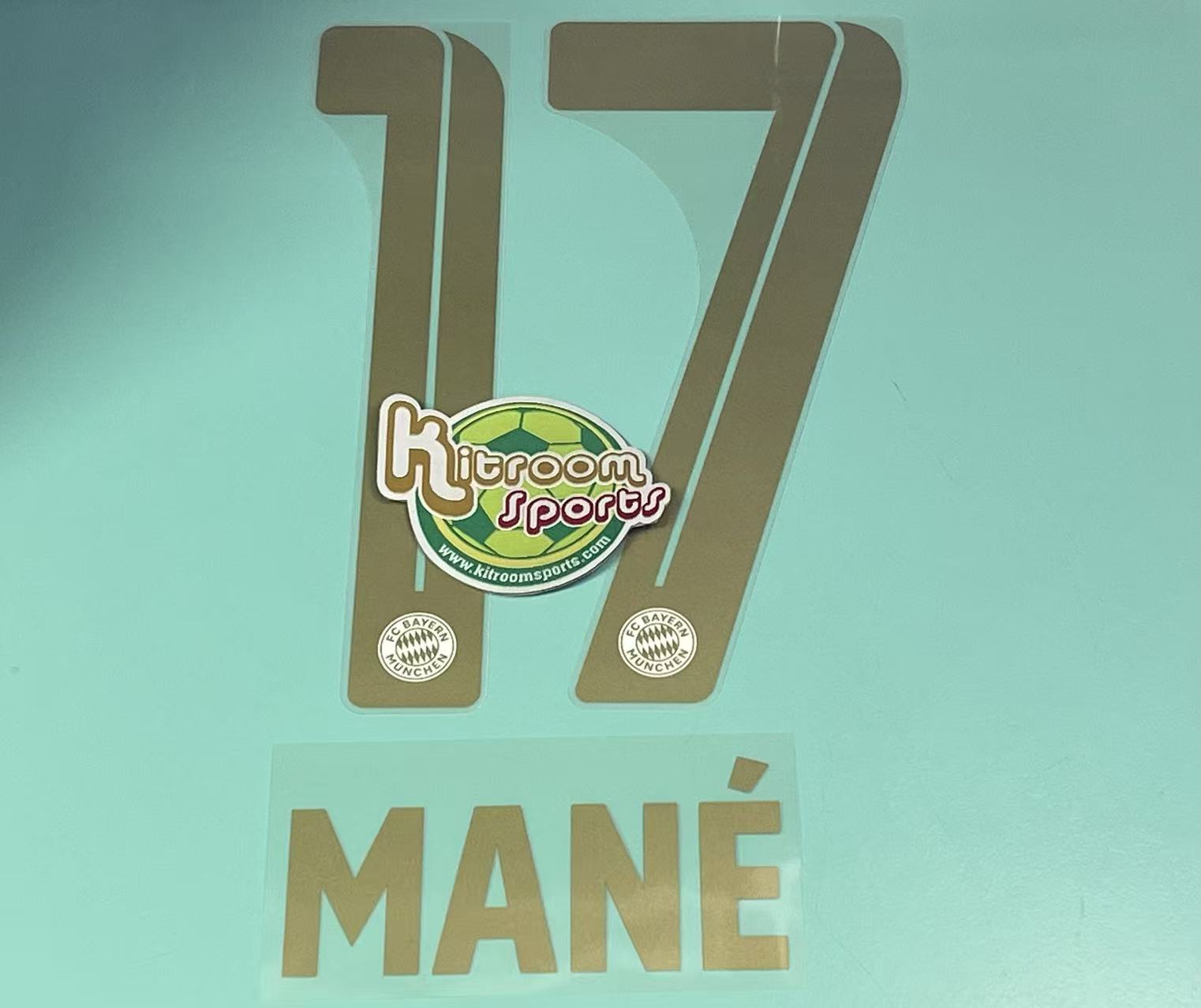 2022-23 Bayern Munich Away Nameset #17 MANE