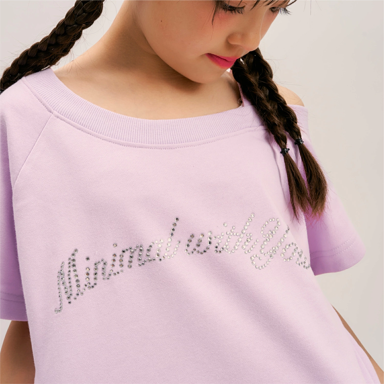 🆕【⭐訂購⭐】🇯🇵日本直送 🌀MINIMAL水鑽Logo單肩Tee+褲 套裝［3款選］🌀[ELFA-0138][260717]