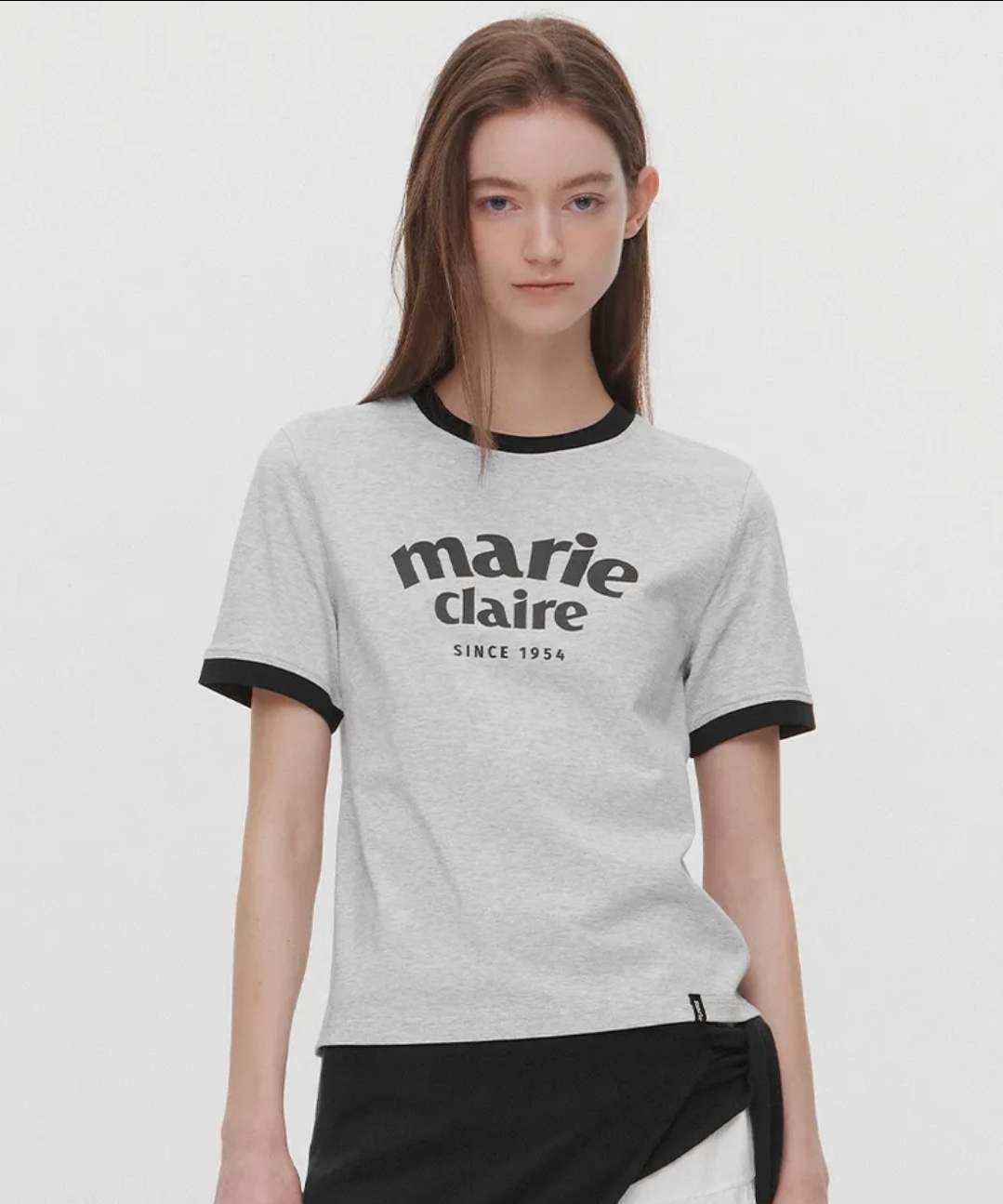 Marie Claire Logo Ringer Tee 