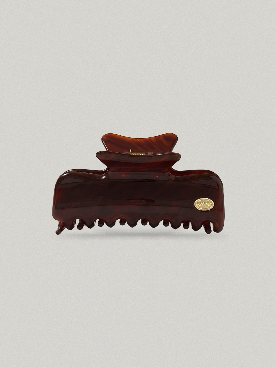FLOT HAIR CLAW (BROWN/ IVORY)