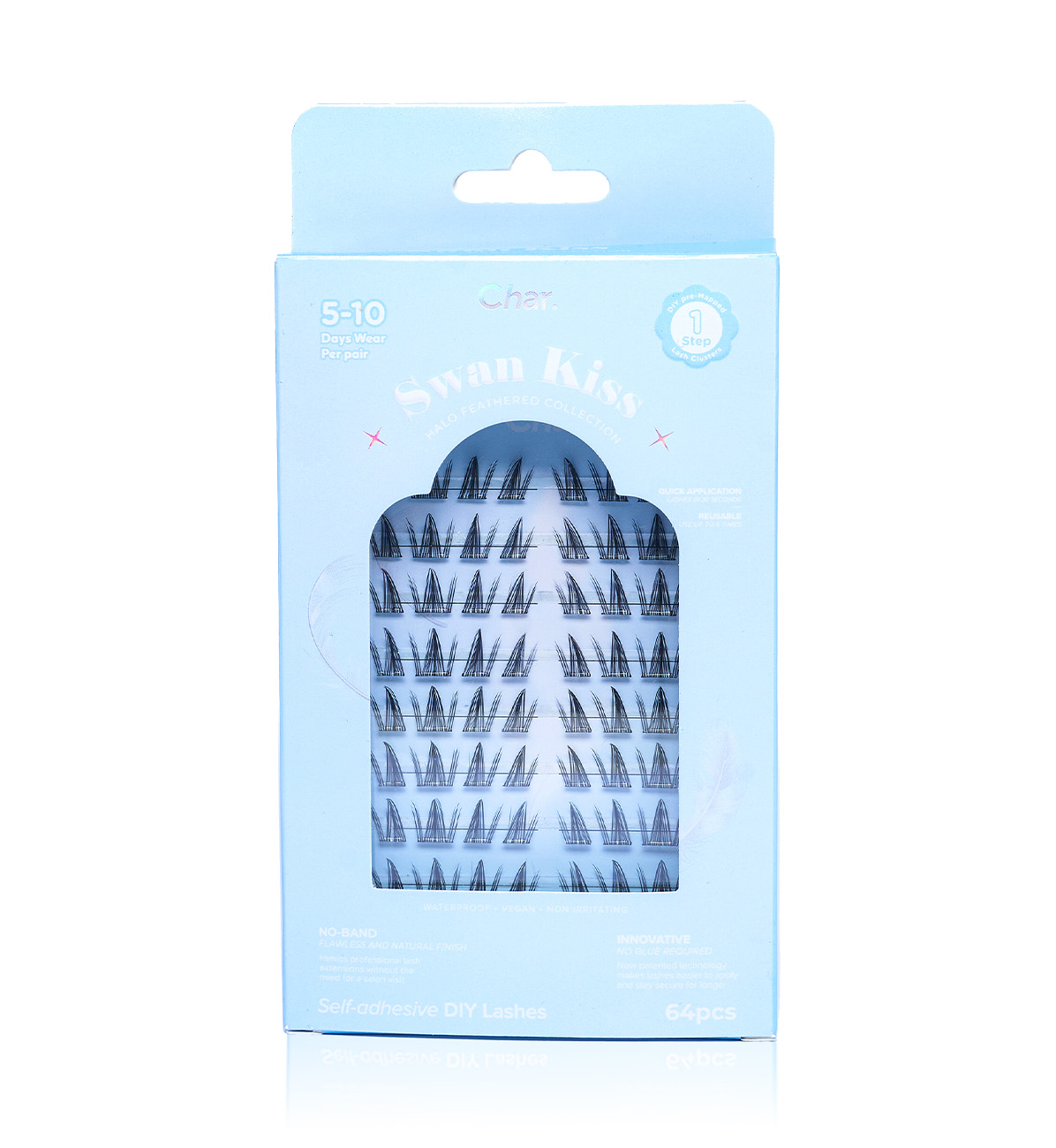Char. Halo Feathered系列羽霧假眼睫毛（Swan Kiss 64PCS）