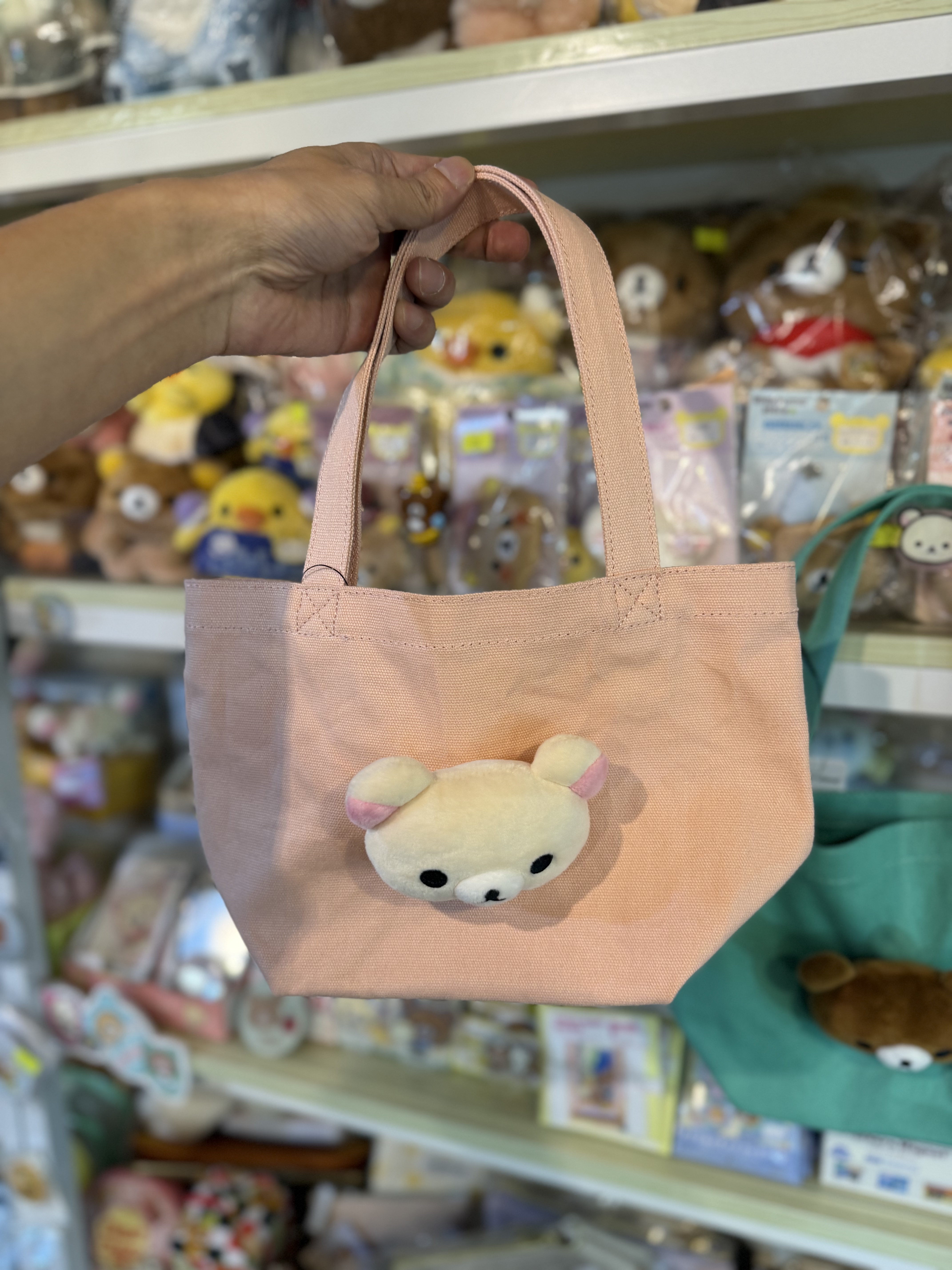 《現貨》全新日本專店限定 Rilakkuma立體頭仔手挽袋