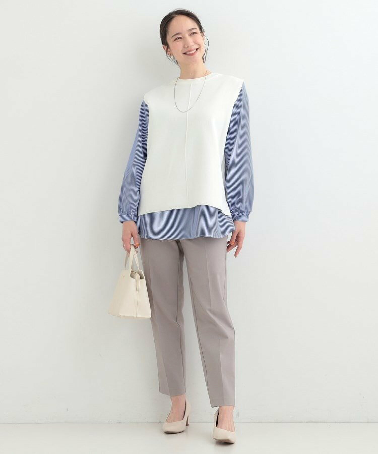 🆕【⭐訂購⭐】  🇯🇵日本直送 🌀百搭時尚針織背心+襯衫 兩件式套裝［4款選］🌀 [ELCA-0070][260319]