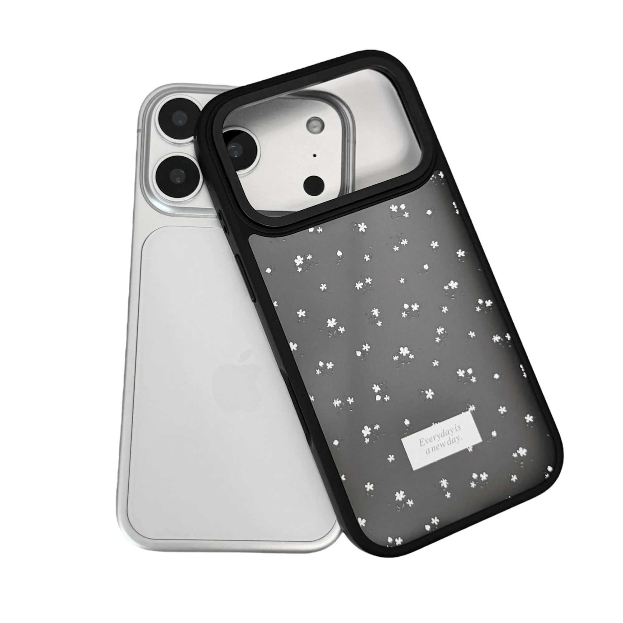 【FlowerBox Vol.45】磨砂透明黑MagSafe iPhone Case