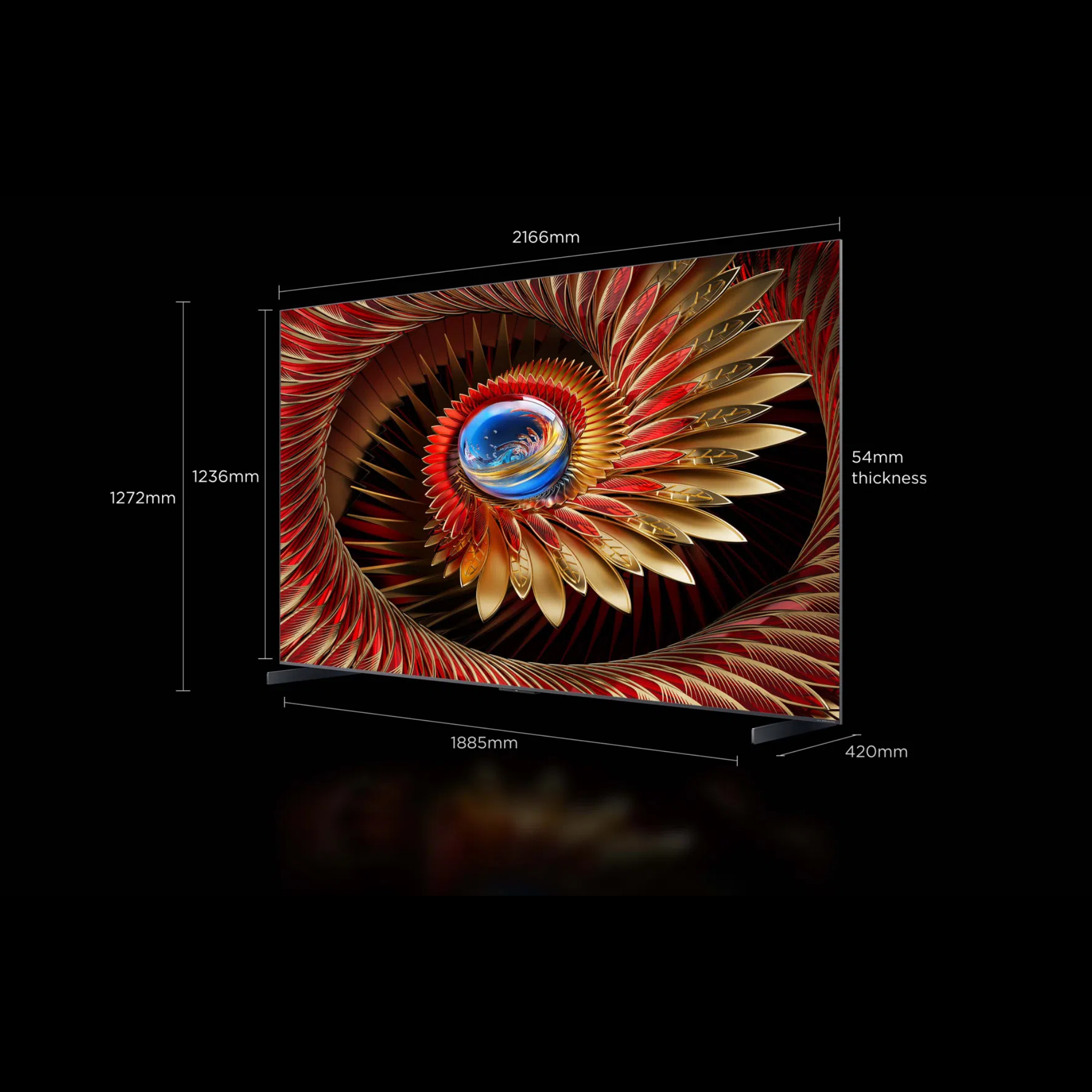 TCL 98" C8K Series 4th Gen QD-Mini LED 4K Google TV (98C8K)