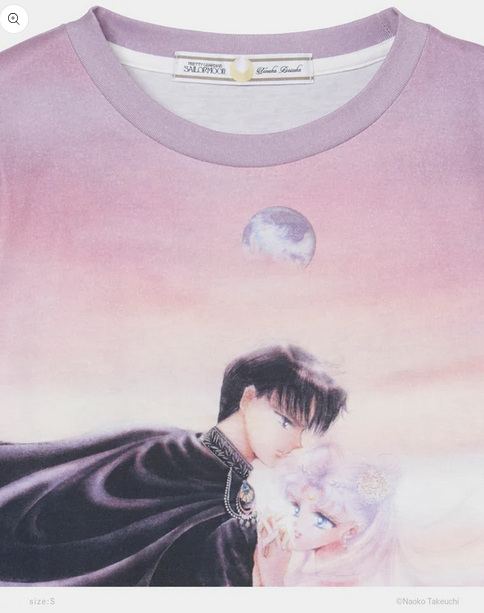 《Pre-Order》(受注) Princess Serenity & Prince Endymion T-shirt (Size L)｜tanakadaisuke X Pretty Guardians Sailor Moon (26S45-P)