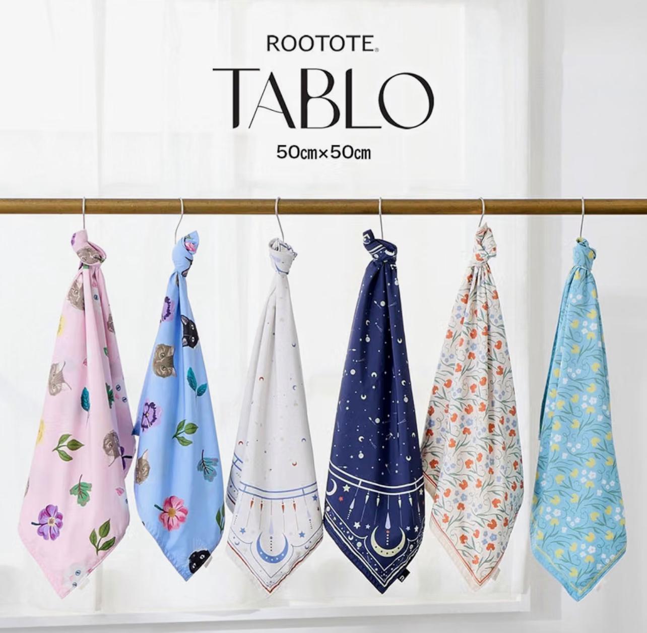 【ROOTOTE】TABLO 50超輕量絲巾袋系列-貓貓（2色可選）