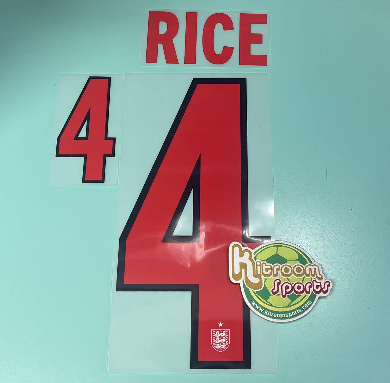 2026 World Cup England Home Nameset #4 RICE