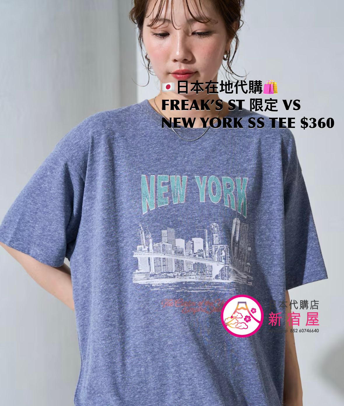 FREAK’S STORE 限定 VINTAGE STYLE NEW YORK SS T-SHIRT