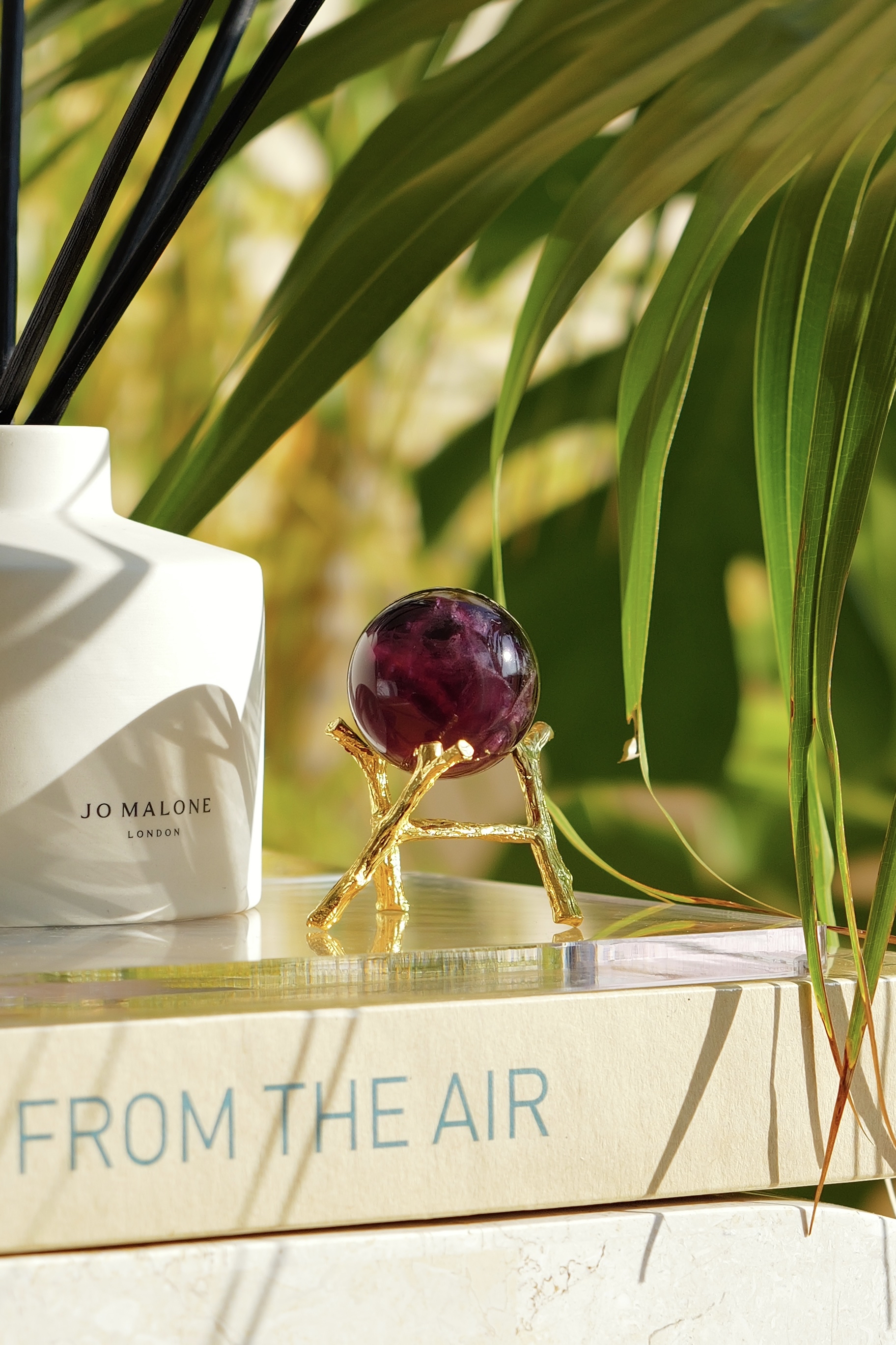 ༒3.7cm酒紅紫螢石球༒    FL.a031HA8G8E-RB5*3FF