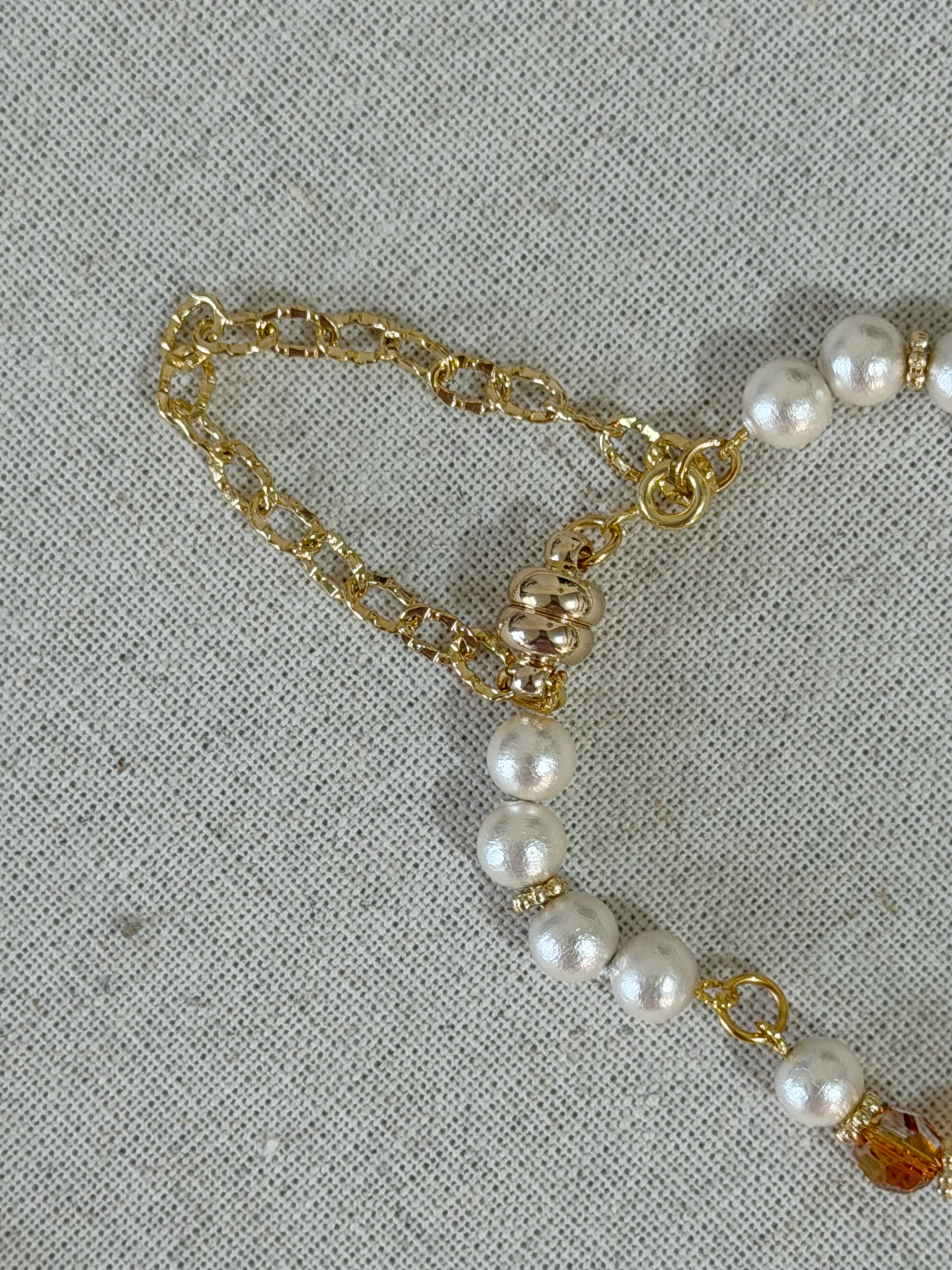 Curled Pearl 日本棉花珍珠手鍊 （預訂款）