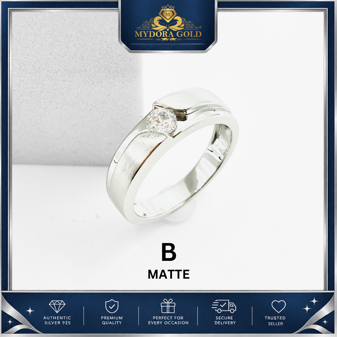 MYDORA 925 Silver Ring - Cincin Destiny Line Collection