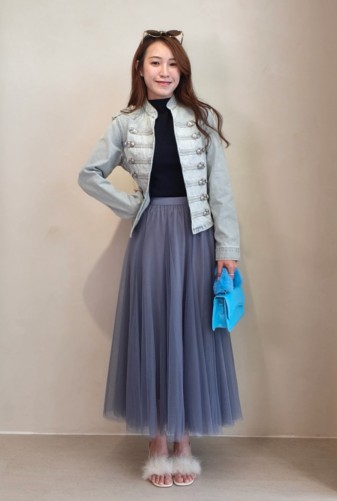 931 Ethereal Tulle Midi Skirt