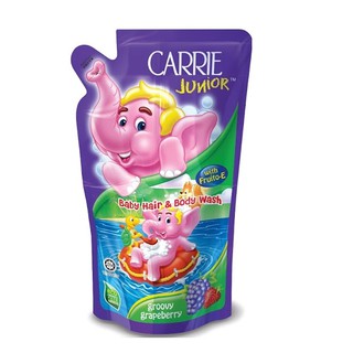 Carrie Junior Baby Hair & Body Wash Refill Pack - 500g - G. GRAPEBERRY