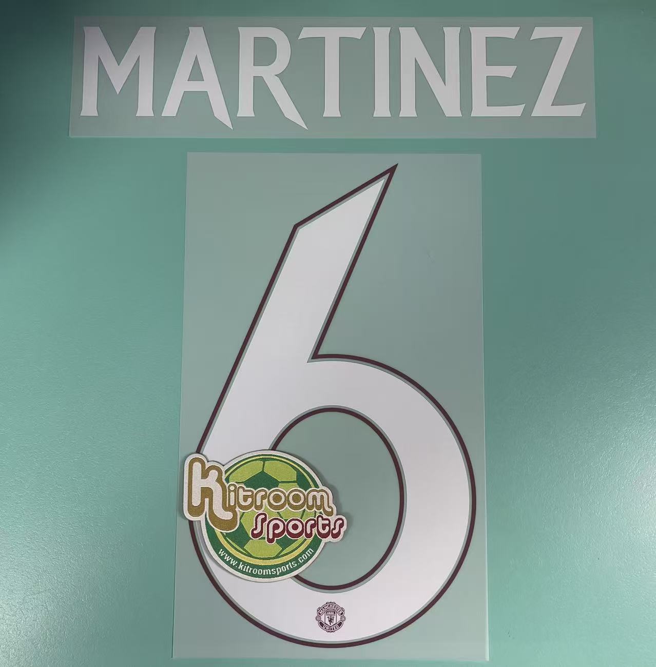 2023-24 Manchester United Away UCL Nameset #6 MARTINEZ