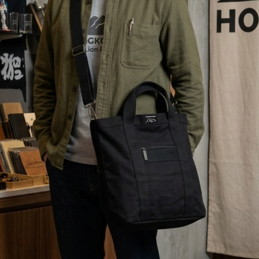 獅子山大容量雙帶袋：獅子山標誌款 (44cm 寬體設計)