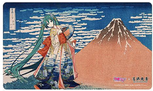 [預訂] 葛飾北斎×初音ミク 桌墊  初音ミク 神奈川沖浪裏 凱風快晴
