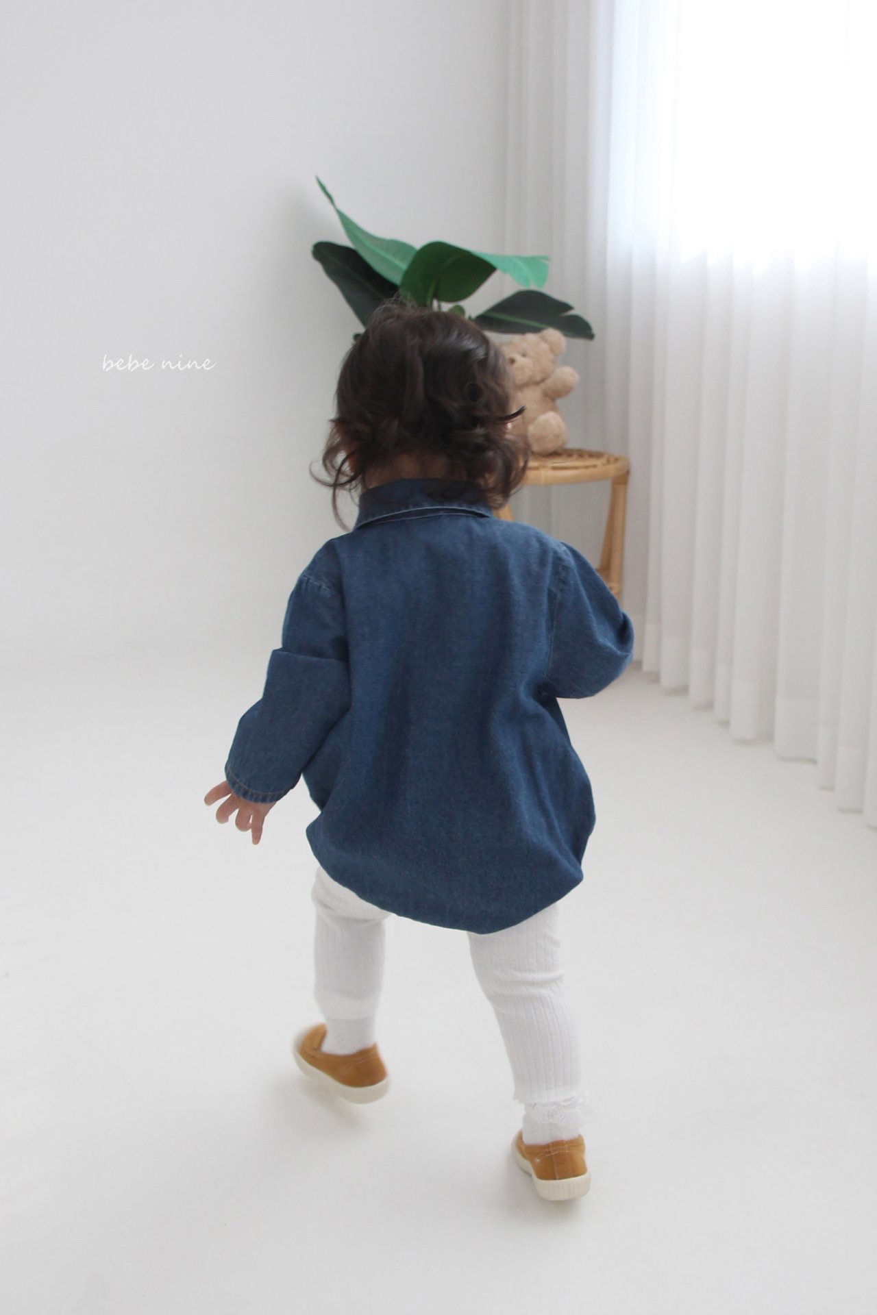 🌸預訂 韓國直送🌸🇰🇷Bebenine兩色牛仔恤衫長袖包屁衣