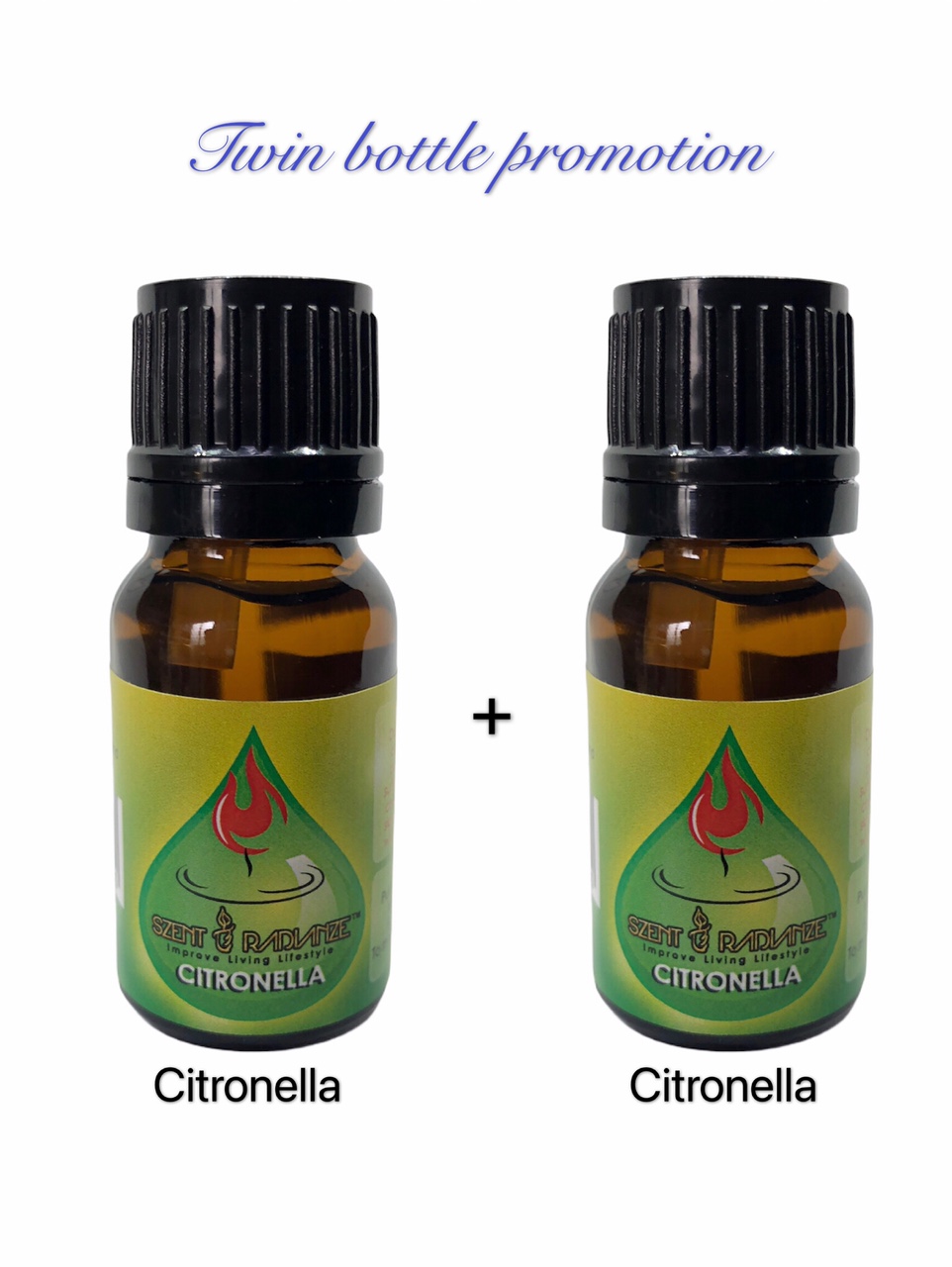 Fragrance Oil (10ml)【SZENT RADIANZE】-Lavender, Rose, Citronella, Lemongrass, Apple, Lemon
