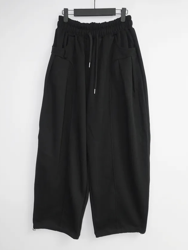 Oversized Curved Wide-Leg Sweatpants(Unisex)
