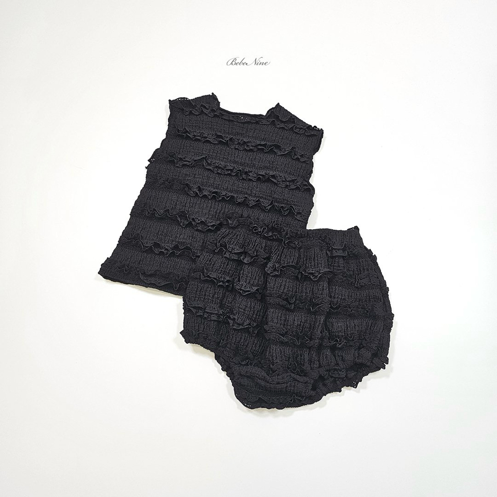 ☀️預訂 韓國直送☀️🇰🇷Bebenine兩色摺皺後背絲帶背心上下套裝