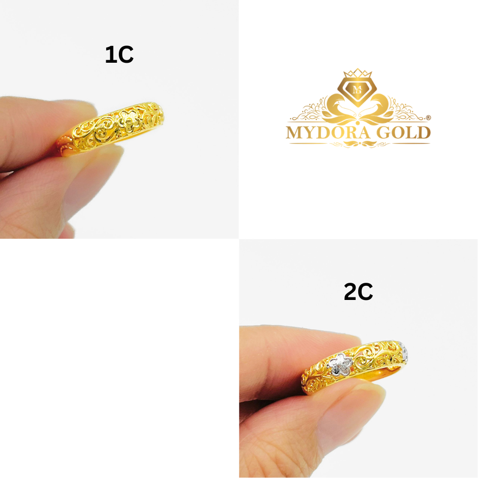 MYDORA Cincin Mini Kuntum Jawa (5G) l EMAS 916/22K