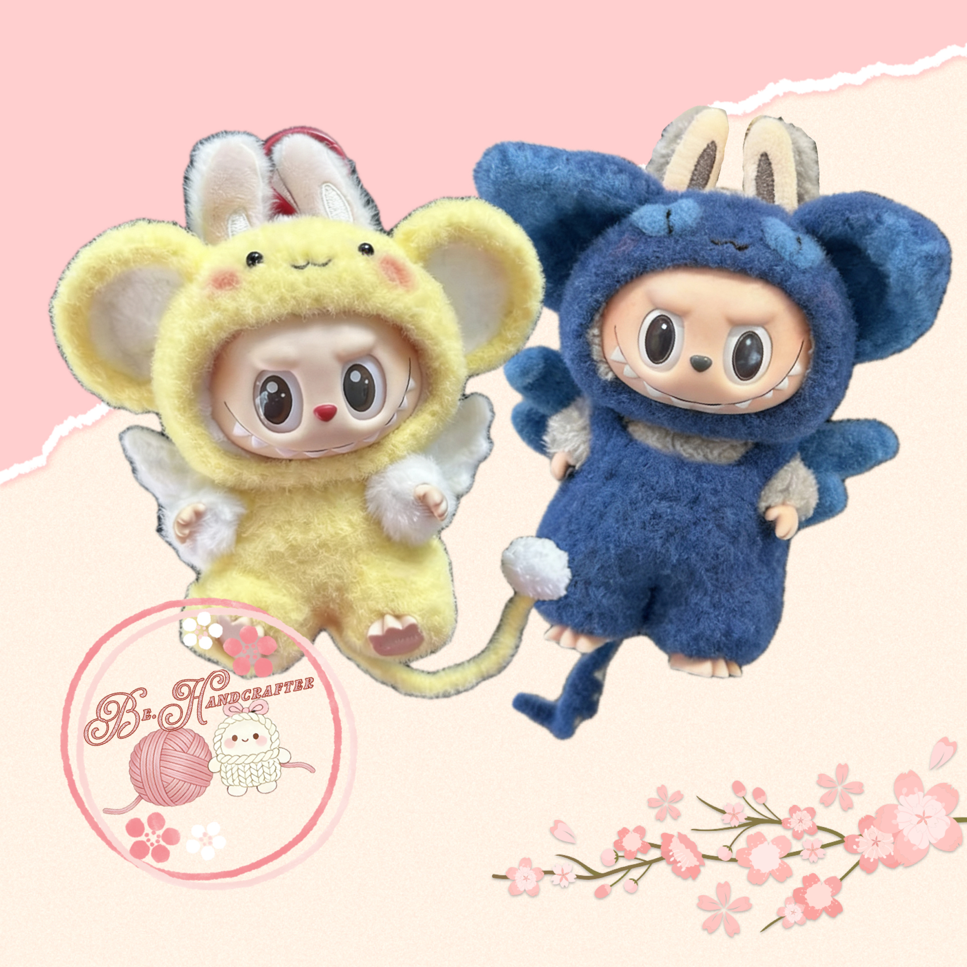 Labubu娃衣 - 基路仔與小雪比套裝（不含娃）